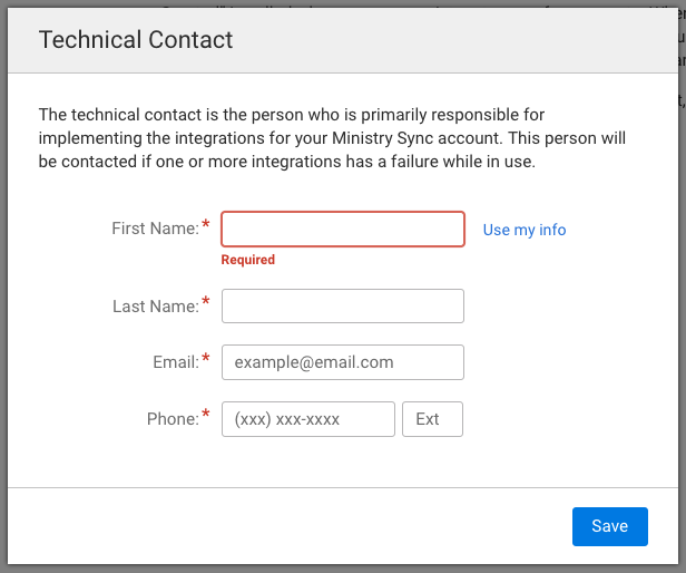 Technical Contact