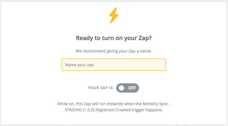 Zapier Final Action Step